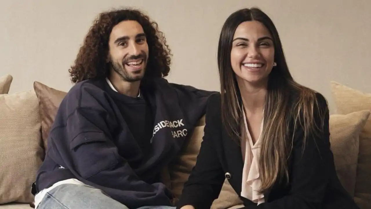 Marc Cucurella y Claudia Rodríguez