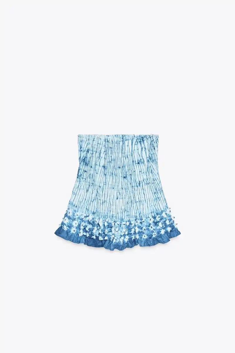 Top plisado tie dye x Fanglu Lin de Zara 79,99 euros
