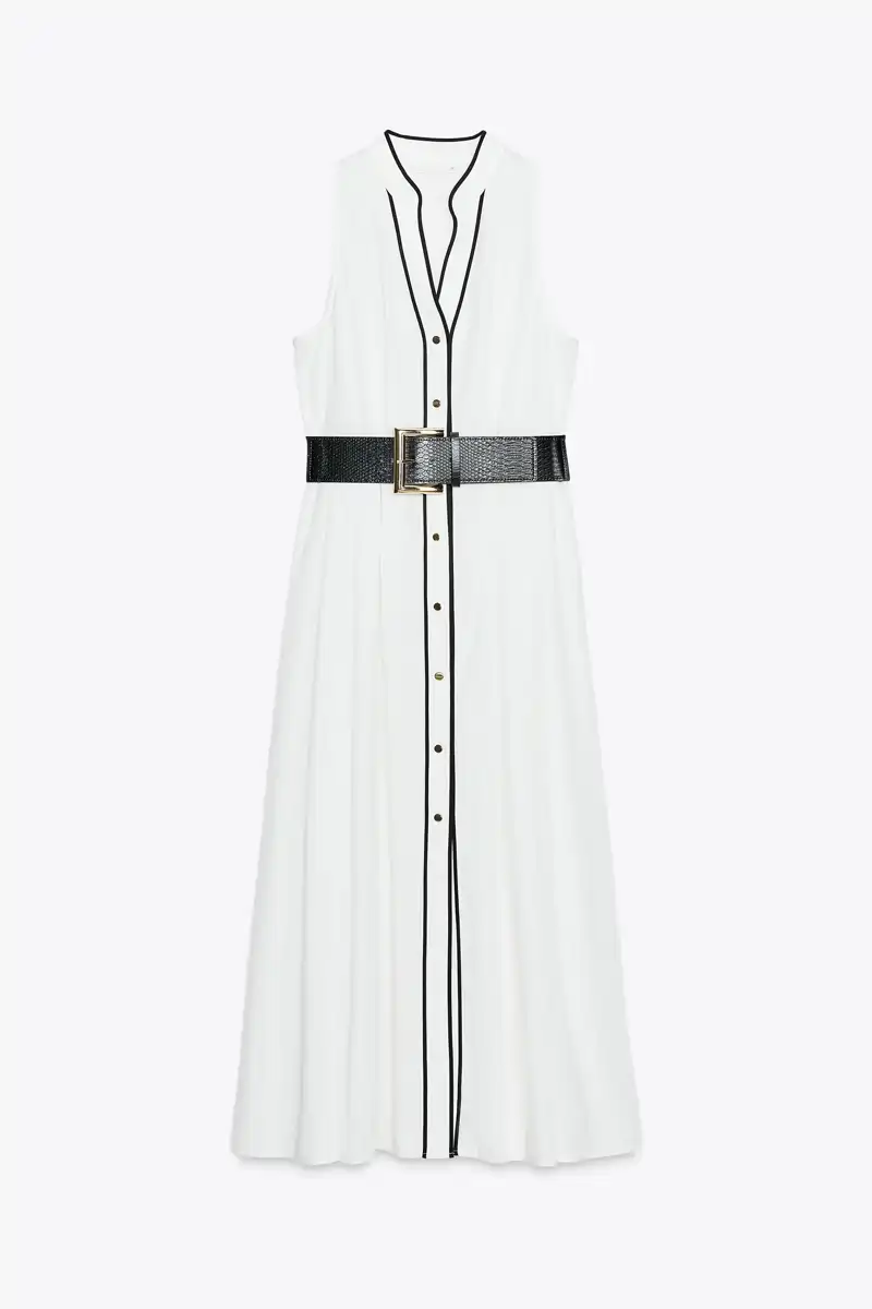 Vestido camisero de Zara