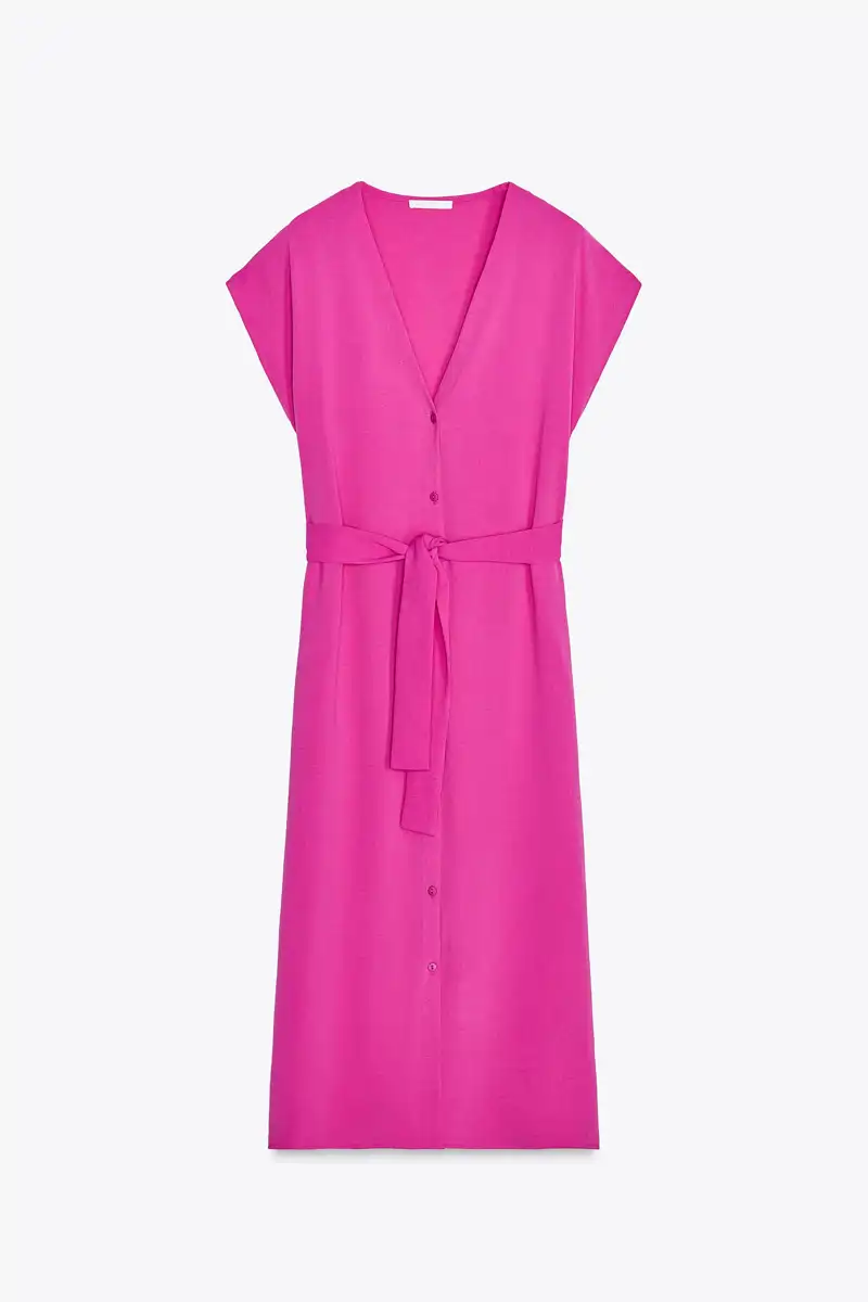 Vestido rosa de Zara