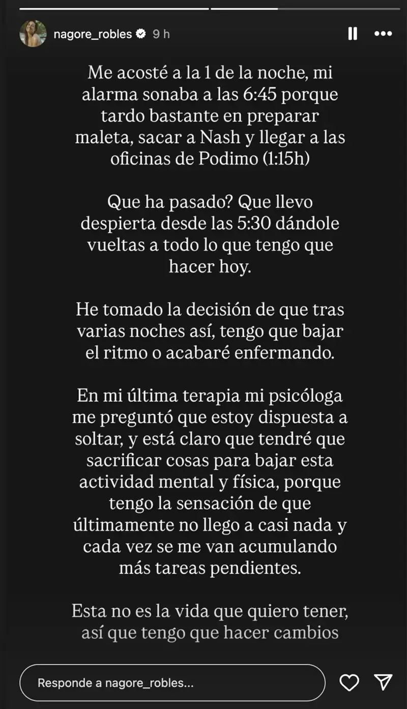 Storie de Nagore Robles