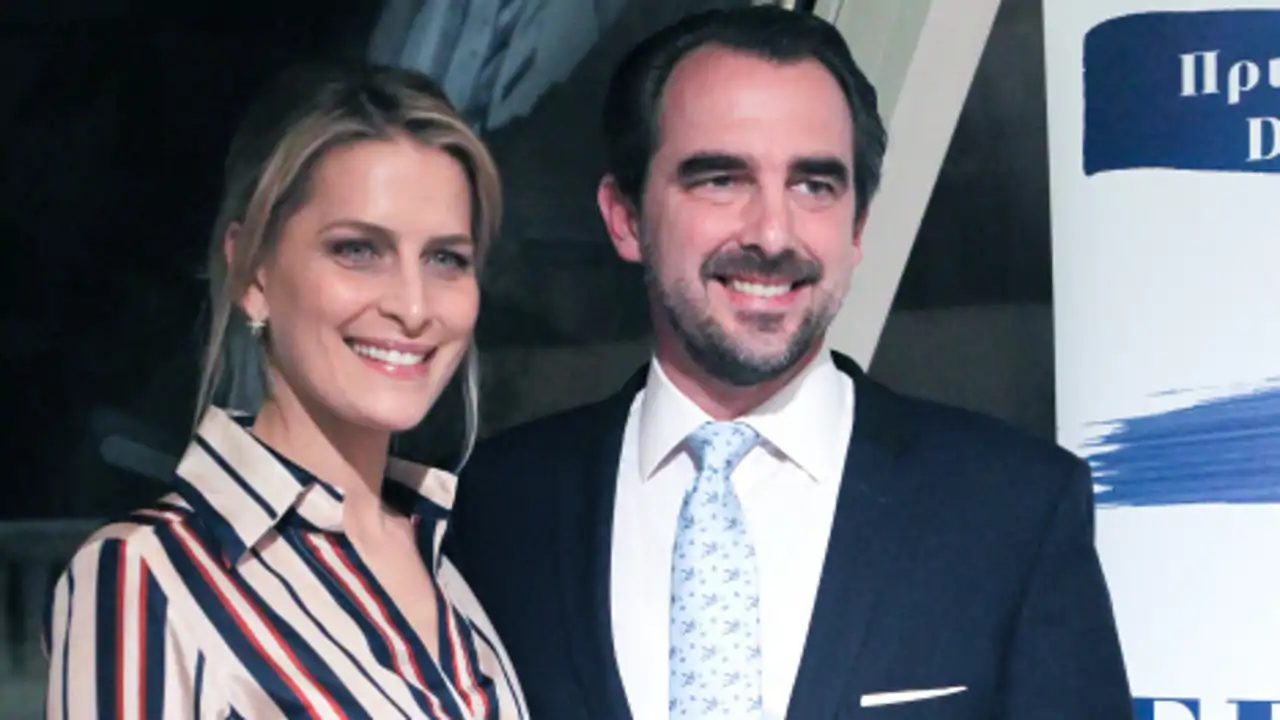 Tatiana Blatnik y Nicolás de Grecia, foto de archivo