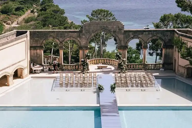 El interior del fortín, destinado a la celebración de bodas