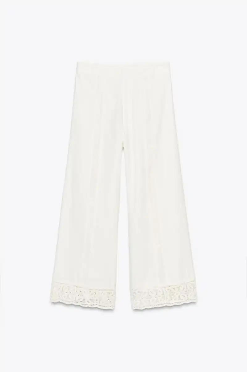 Pantalón crochet ZW Collection de Zara 9,99 euros