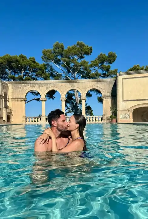 Una romántica imagen del matrimonio 