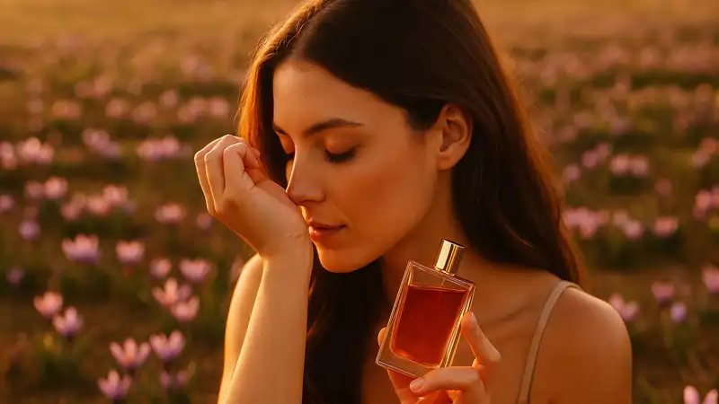 perfume azafrán verano Isolée