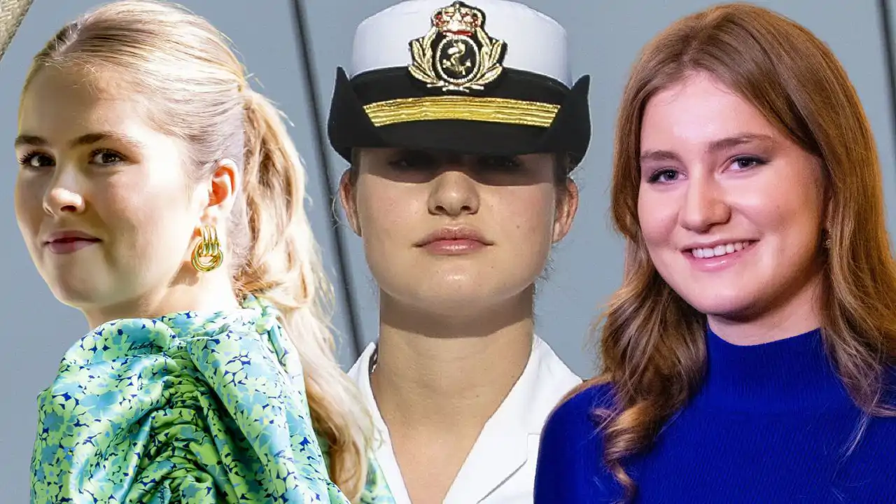Princesa Leonor Amalia de Holanda y Elisabeth de Bélgica