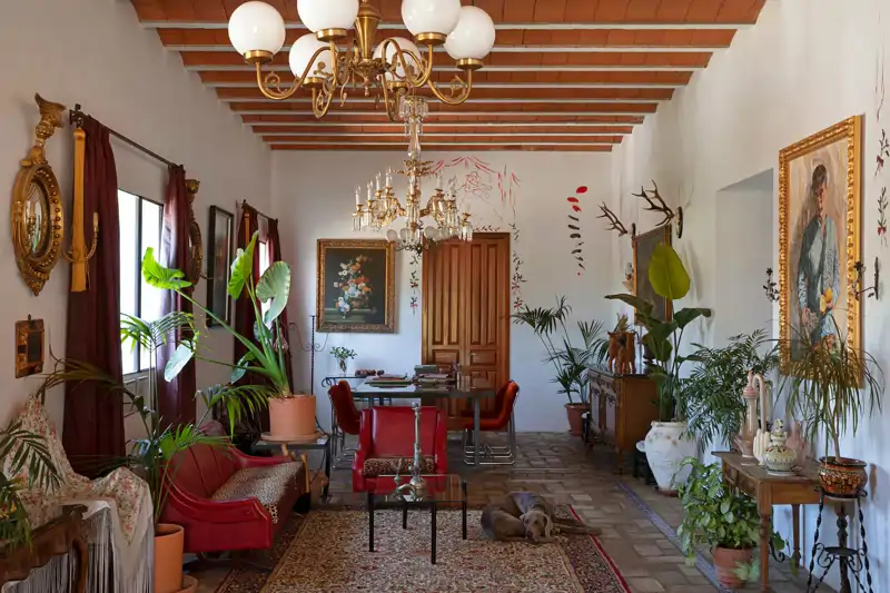 Un detalle del interior de la  casa de Palomo