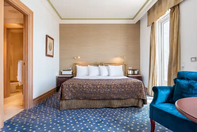 Una de las suite del Eurostars Gran Hotel la Toja en Pontevedra