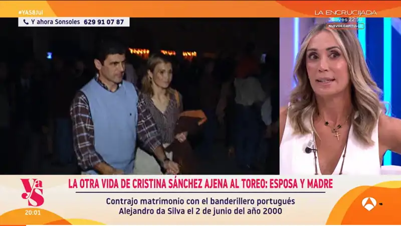 Cristina Sánchez en 'Y ahora Sonsoles'
