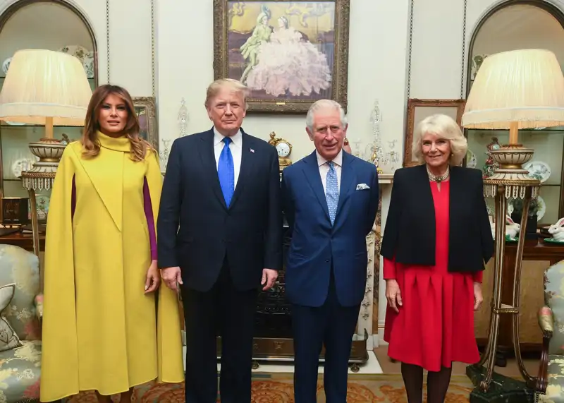 Donald Trump y Carlos III en 2019