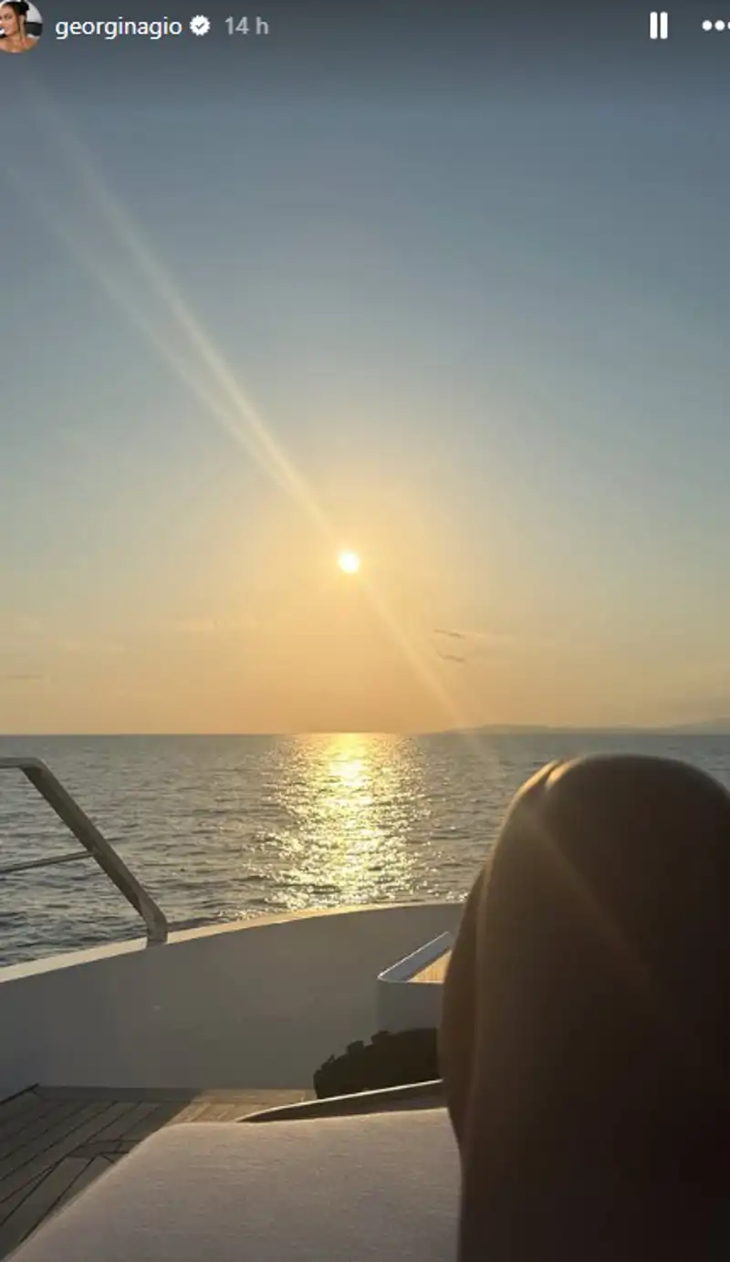 Georgina Rodríguez en un yate