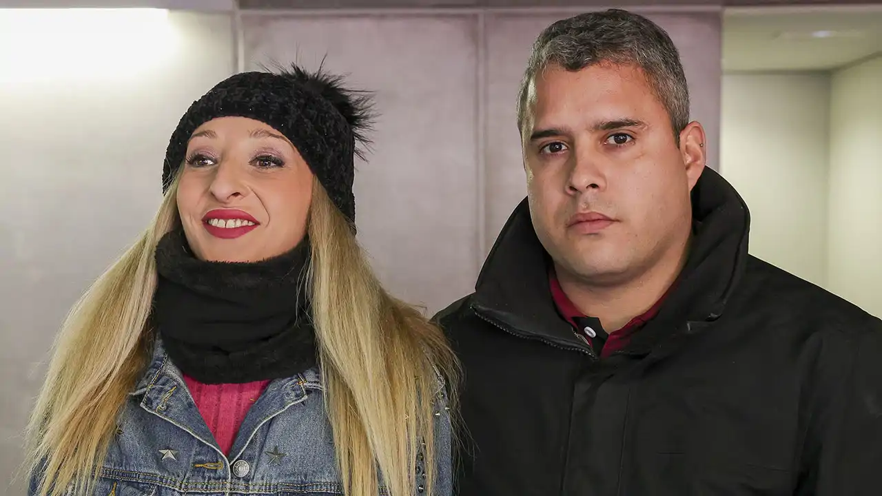 José Fernando junto a su exnovia, Michu