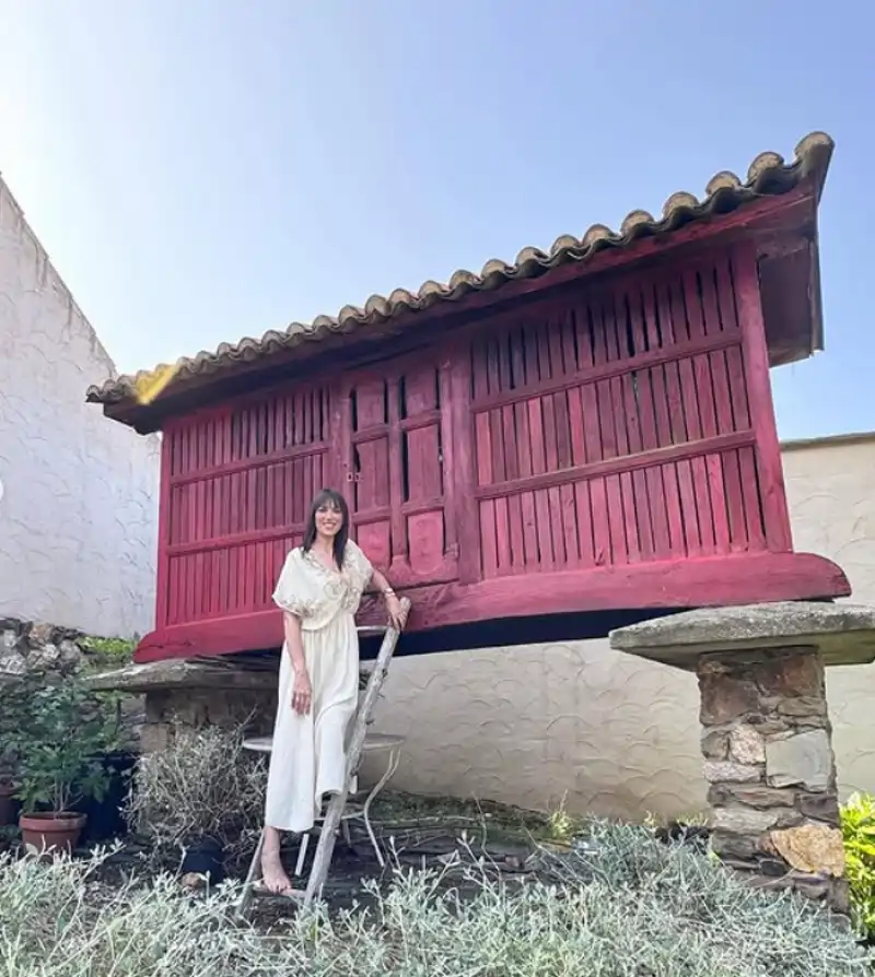 Patricia Pardo en sus vacaciones en Galicia