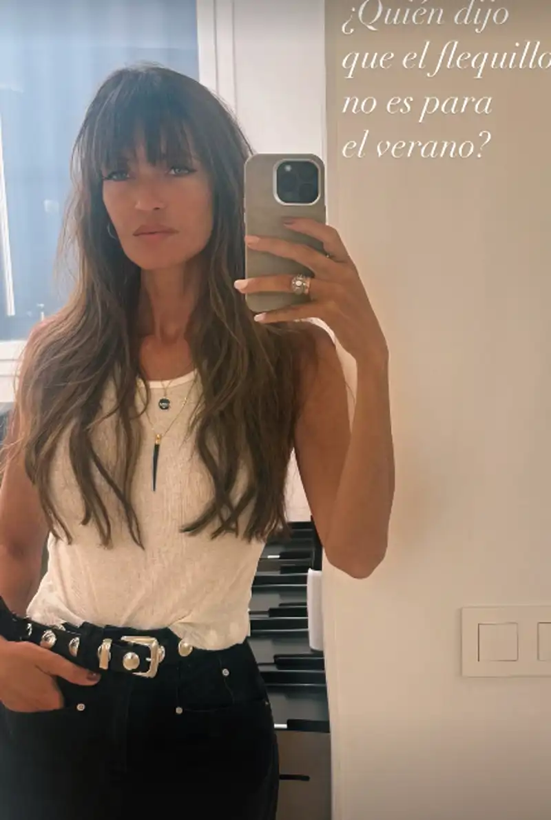 El flequillo de verano de Sara Carbonero con su nuevo look