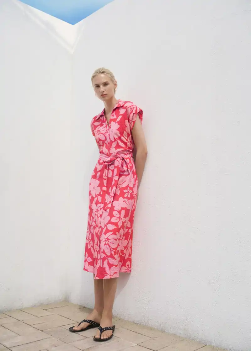 Vestido camisero de Mango