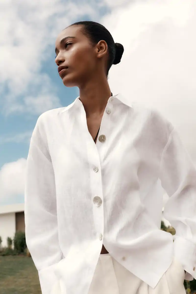 Camisa 100% lino de Zara