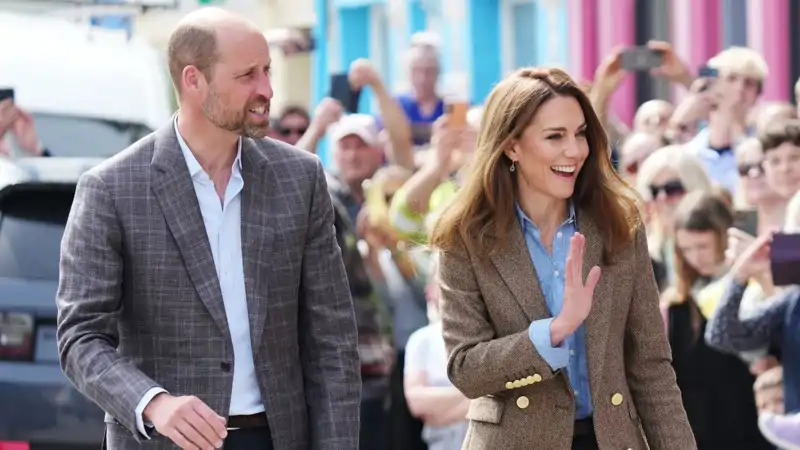 Kate Middleton y el príncipe Guillermo en Escocia