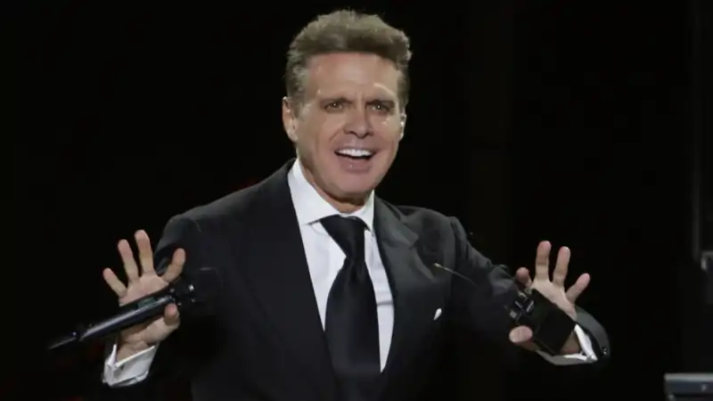 Luis Miguel en un concierto.