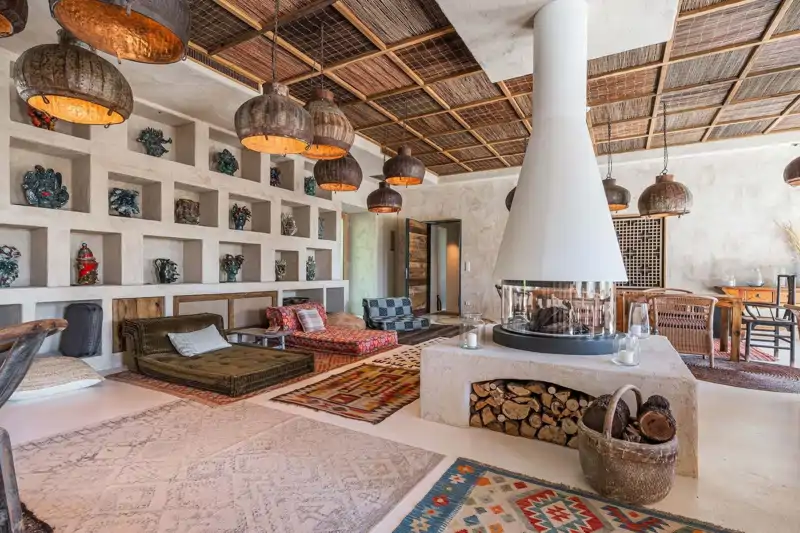 El salón de la finca Torre del Sol