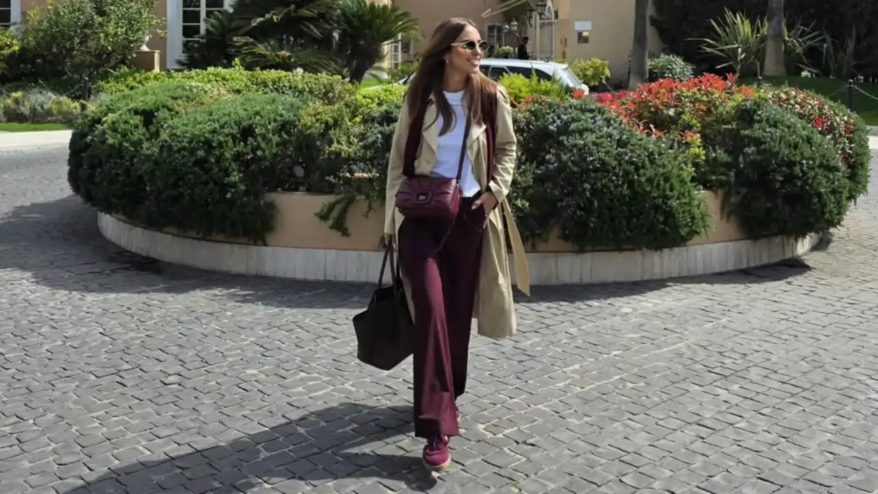 Paula Echevarría con zapatillas de deporte