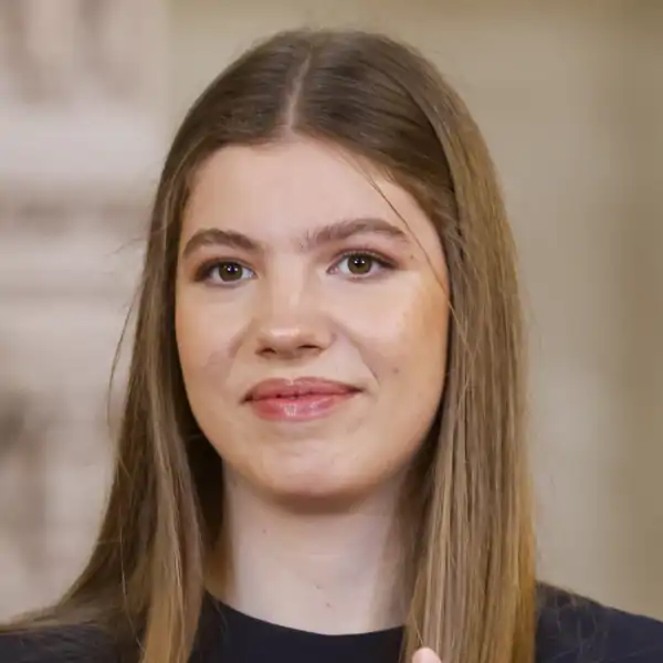 La Infanta Sofía durante un acto en el Palacio Real