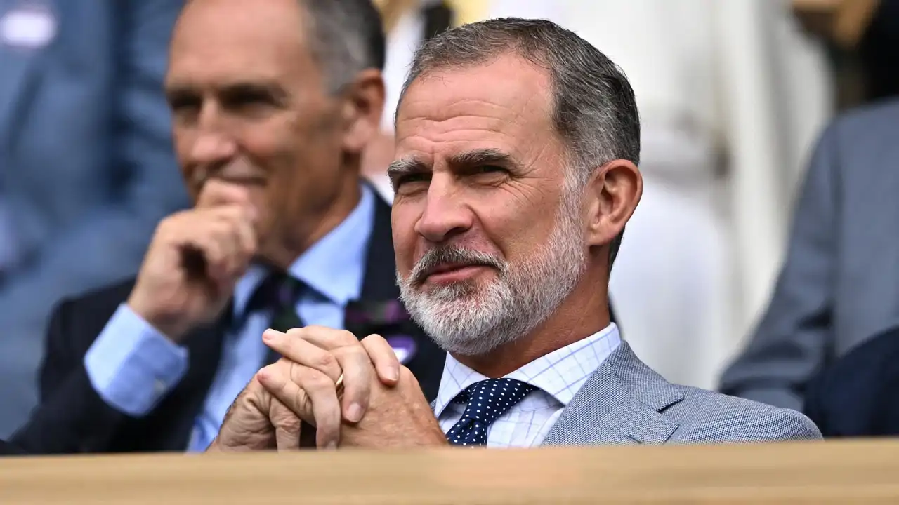 El Rey Felipe en Wimbledon en 2023