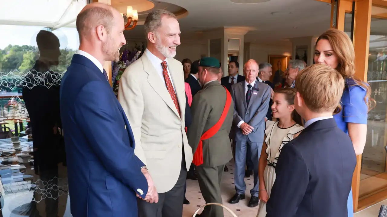 El Rey Felipe y los Príncipes de Gales en