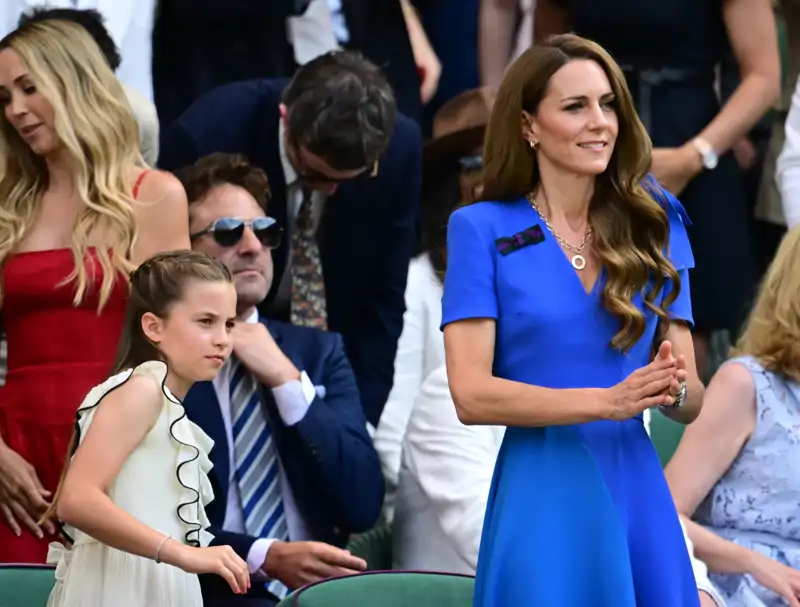 Kate Middleton y la Princesa Charlotte en Wimbledon