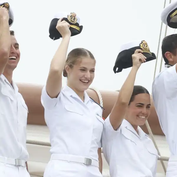 La Princesa Leonor llega a Marín