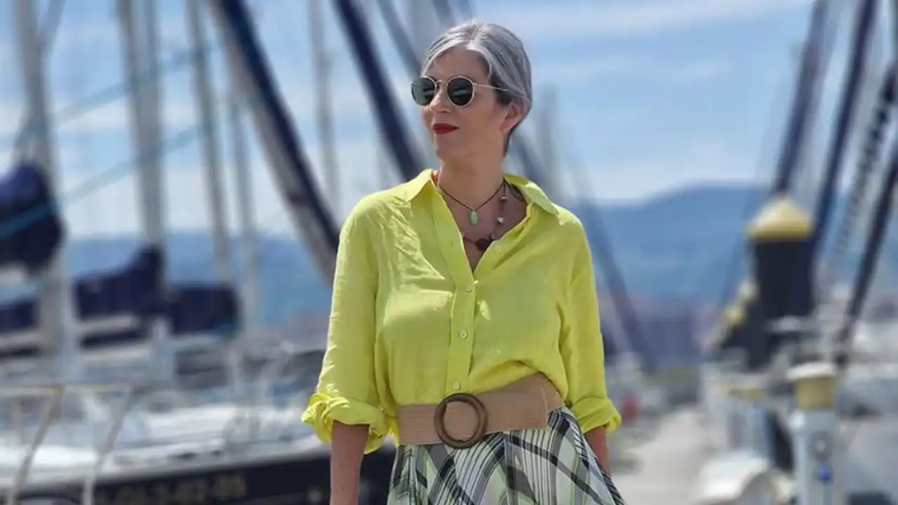 Carmen Gimeno con una blusa fresca.