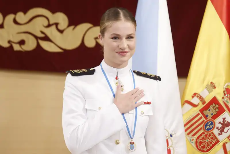 La Princesa Leonor, en el acto institucional de la entrega de Medalla de Oro. 