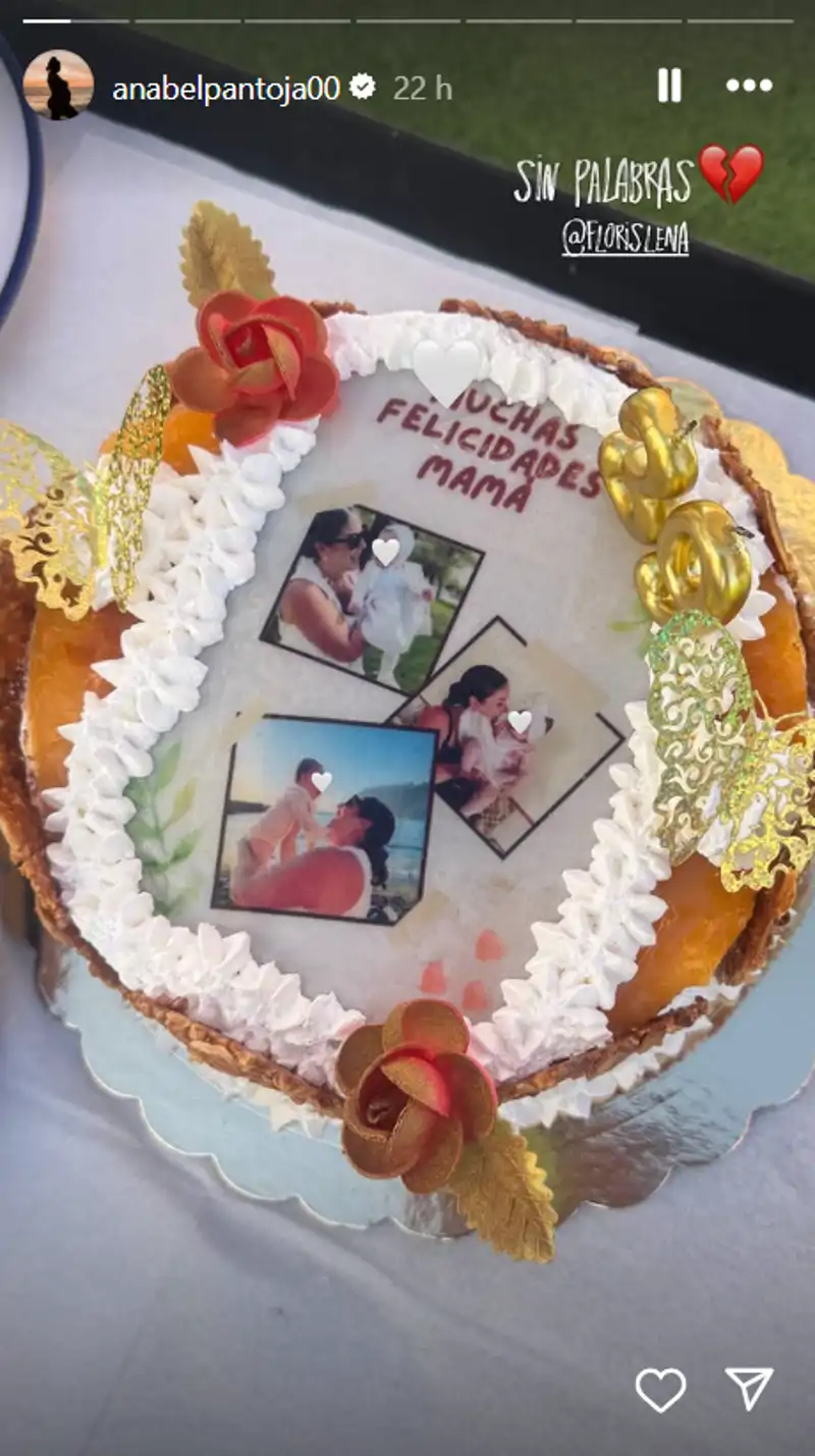 La tarta de pre cumpleaños de Anabel Pantoja