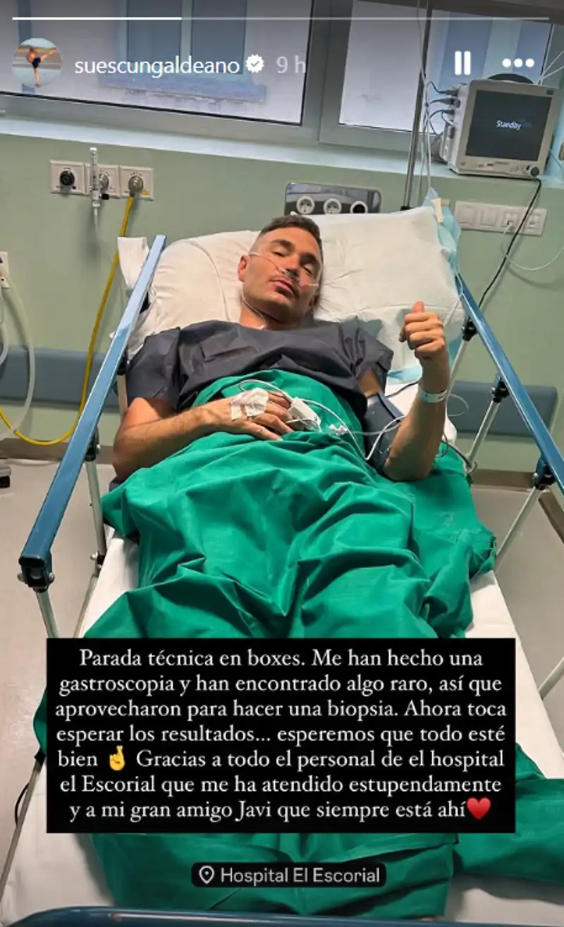 Cristian Suescun pasa por el hospital por su salud