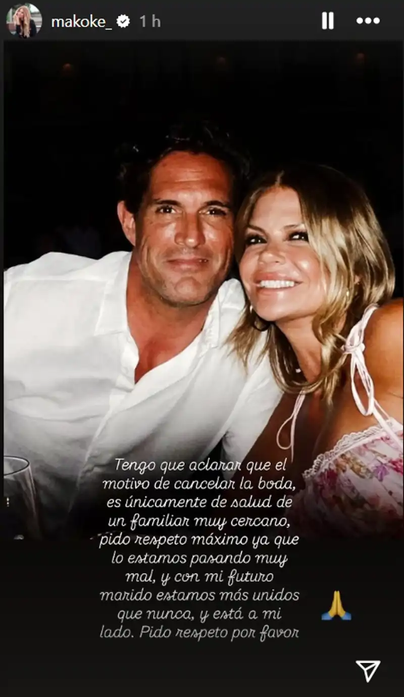 Makoke emite un comunicado urgente tras suspender su boda: "Estamos más unidos que nunca"