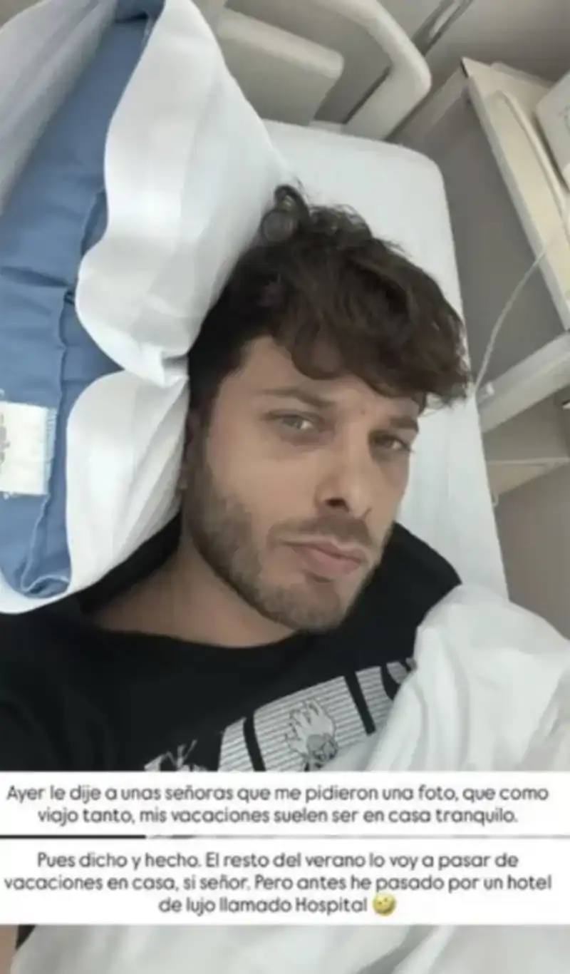 Storie de Blas Cantó en el hospital