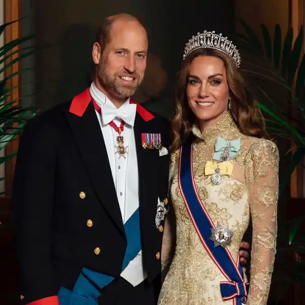El Príncipe Guillermo y Kate Middleton en el banquete de Estado de Donald Trump