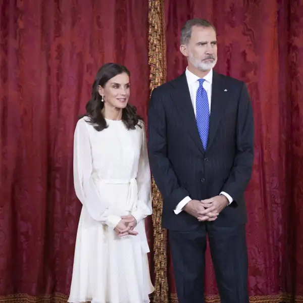Los Reyes, en el Palacio Real.