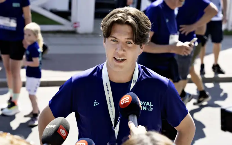 Christian de Dinamarca tras correr una maratón