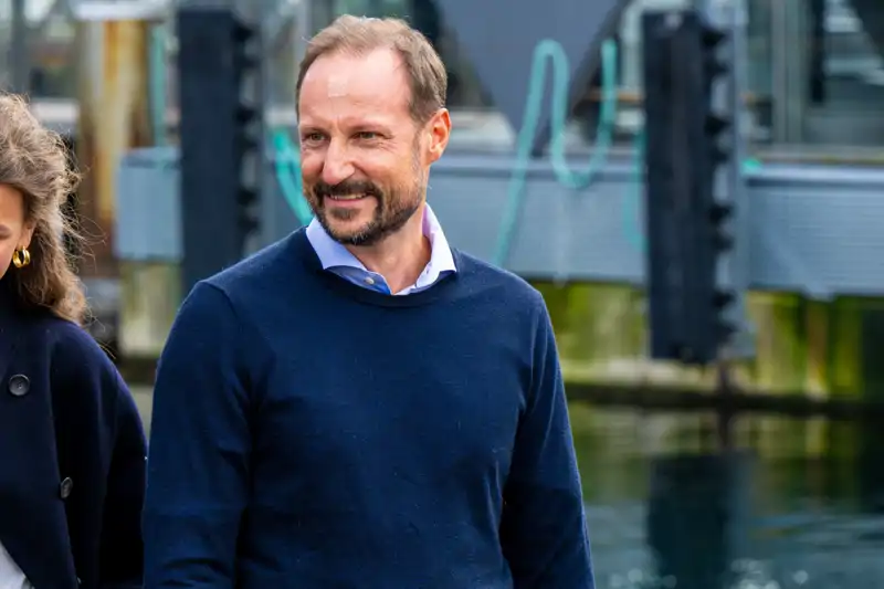 El Príncipe Haakon de Noruega durante un acto de agenda