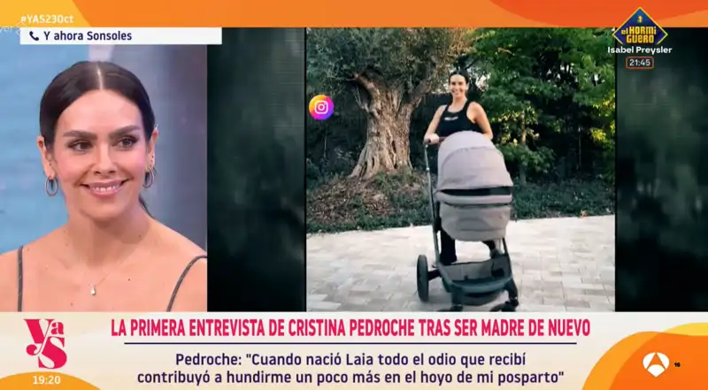 Cristina Pedroche vuelve a la televisión tras ser madre por segunda vez