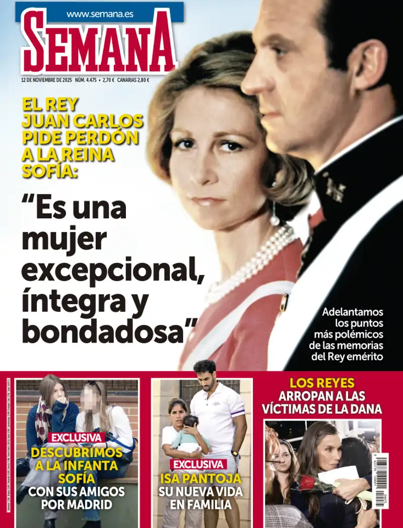 El nuevo número de la revista SEMANA cuenta con el Rey Juan Carlos y la Reina Sofía como grandes protagonistas. 