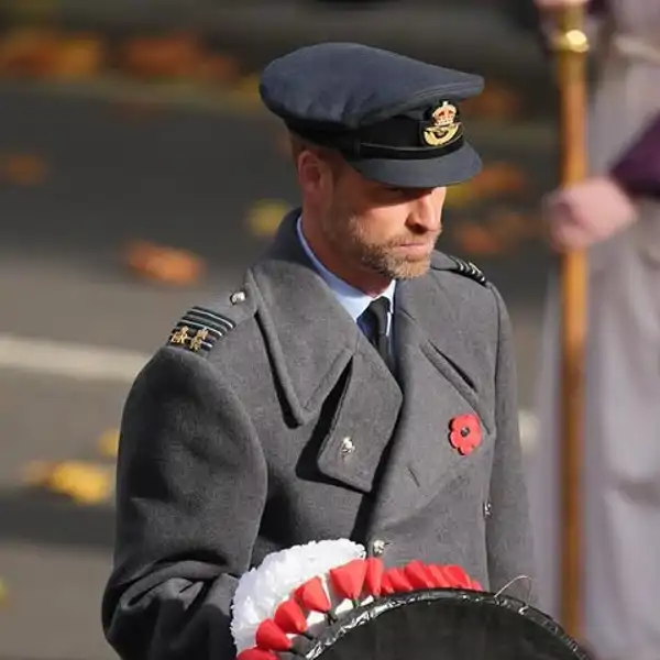 El príncipe Guillermo en la ofrenda del 'Domingo del Recuerdo'