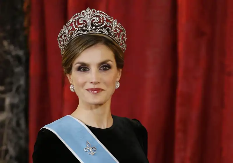 La Reina Letizia en 2017, cuando estrenó la tiara Flor de Lis