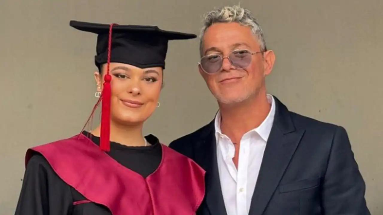 Alejandro Sanz y su hija Manuela