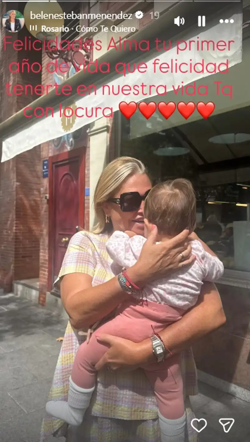 Decenas de rostros conocidos han querido felicitar el primer cumpleaños a la hija de Anabel Pantoja