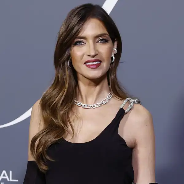 Sara Carbonero, radiante, luciendo un espectacular vestido negro durante un acto celebrado en noviembre en Madrid. 