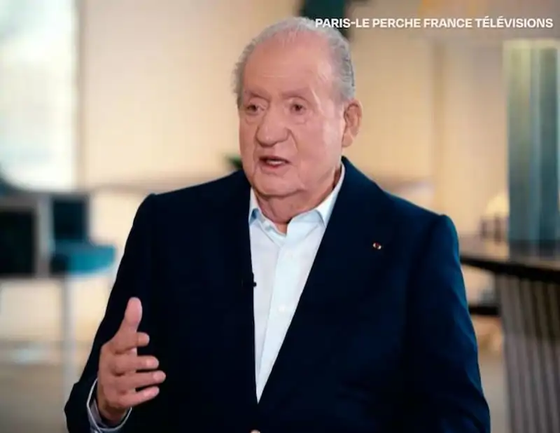 El Rey Juan Carlos durante su entrevista en la cadena France 3