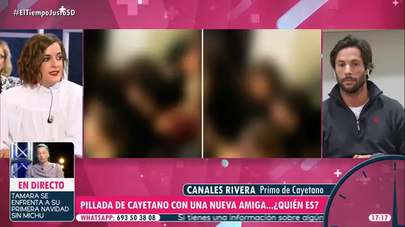 Leticia Requejo describe las imágenes de Cayetano Rivera junto a una chica en Sevilla.