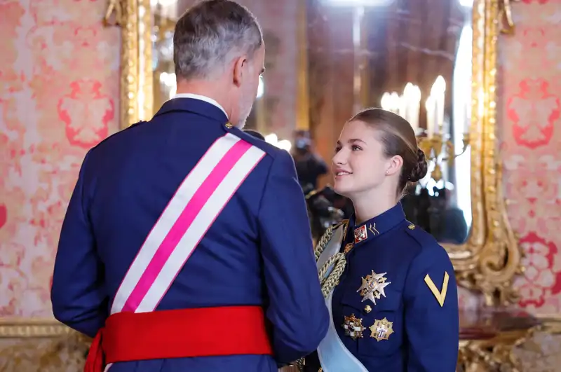 El Rey Felipe y la Princesa Leonor